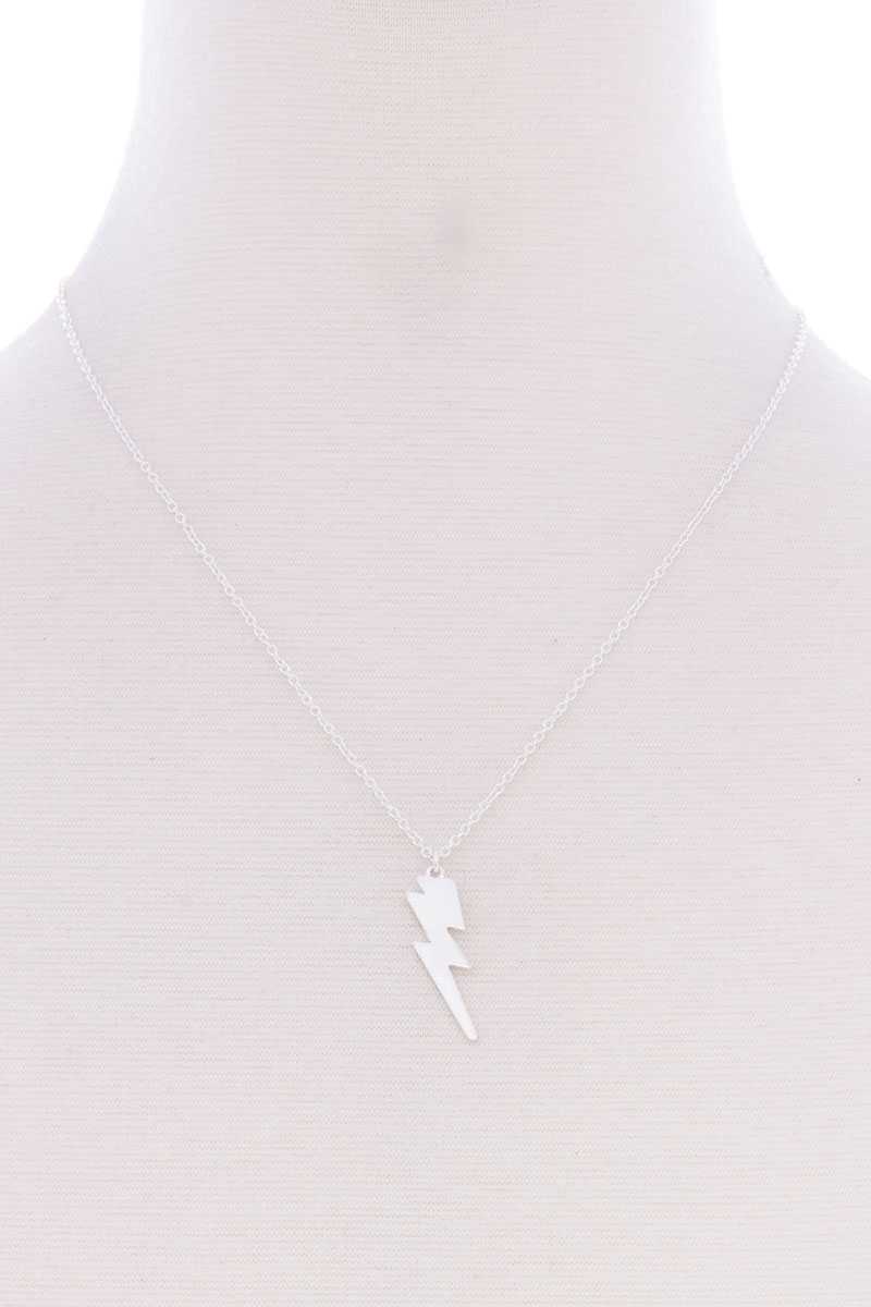 Lightning Pendant Dainty Necklace