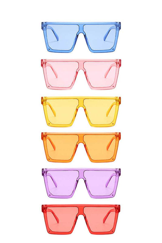 Modern Retro Summer Cool Vibes Colored Sunglasses