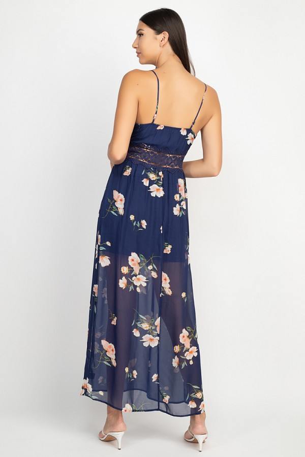 Floral Lace Maxi Dress