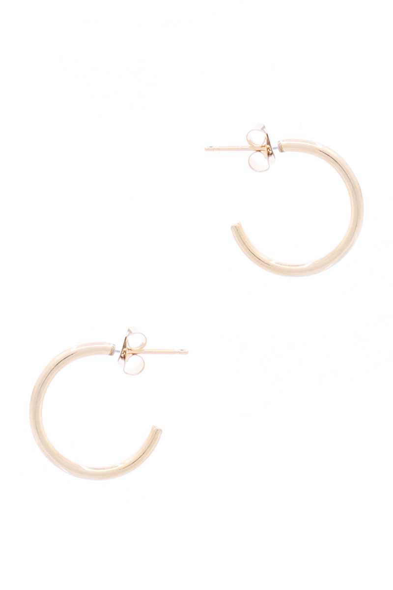 Metal Heart Hoop Earring