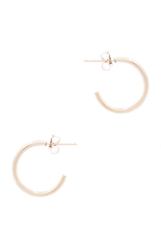 Metal Heart Hoop Earring