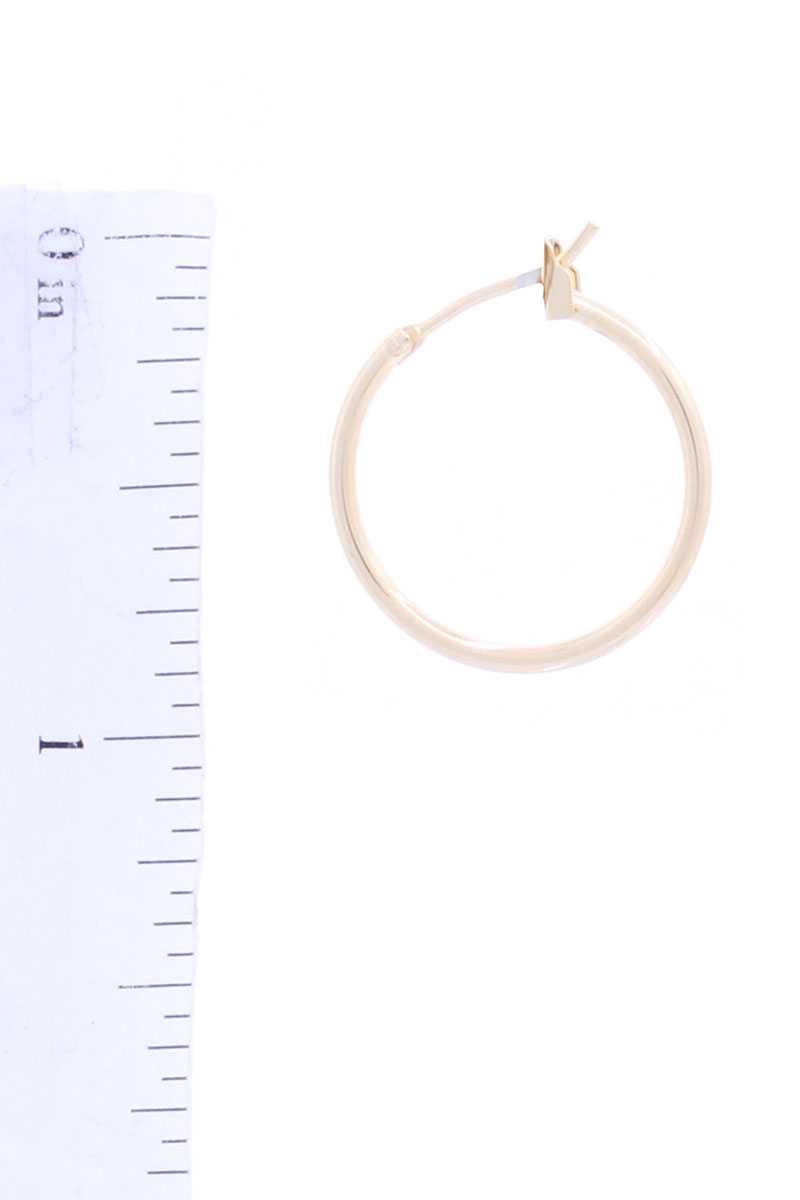 Basic Metal Mini Hoop Earring.