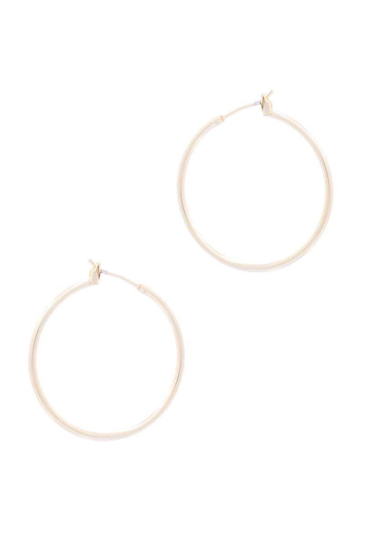 Basic Metal Hoop Earring