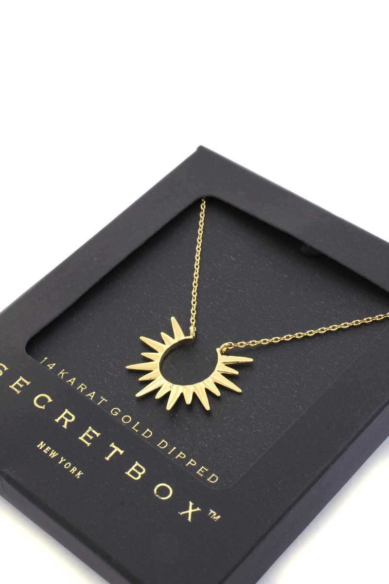 Secret Box Sun Charm Neclace