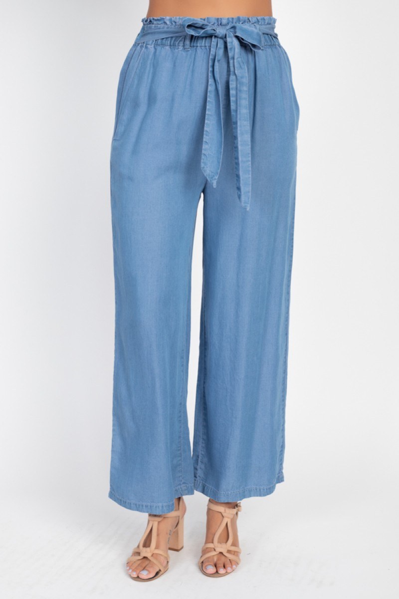 Wide Leg Lyocell Pants