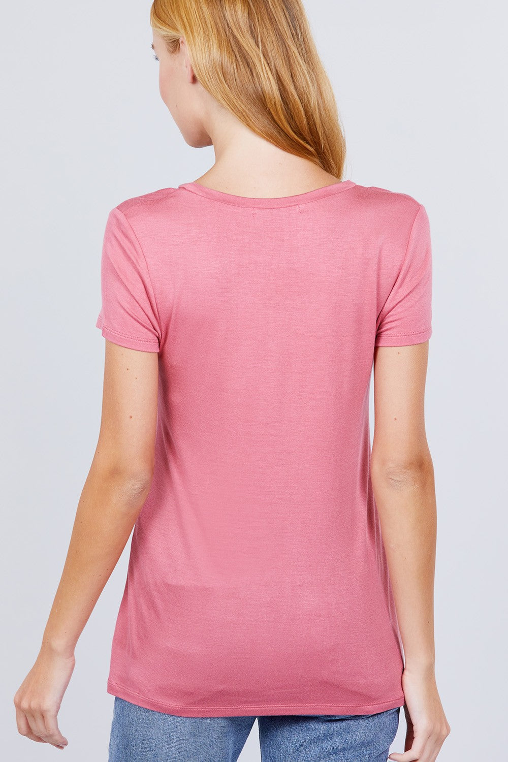 V-neck Rayon Jersey Top