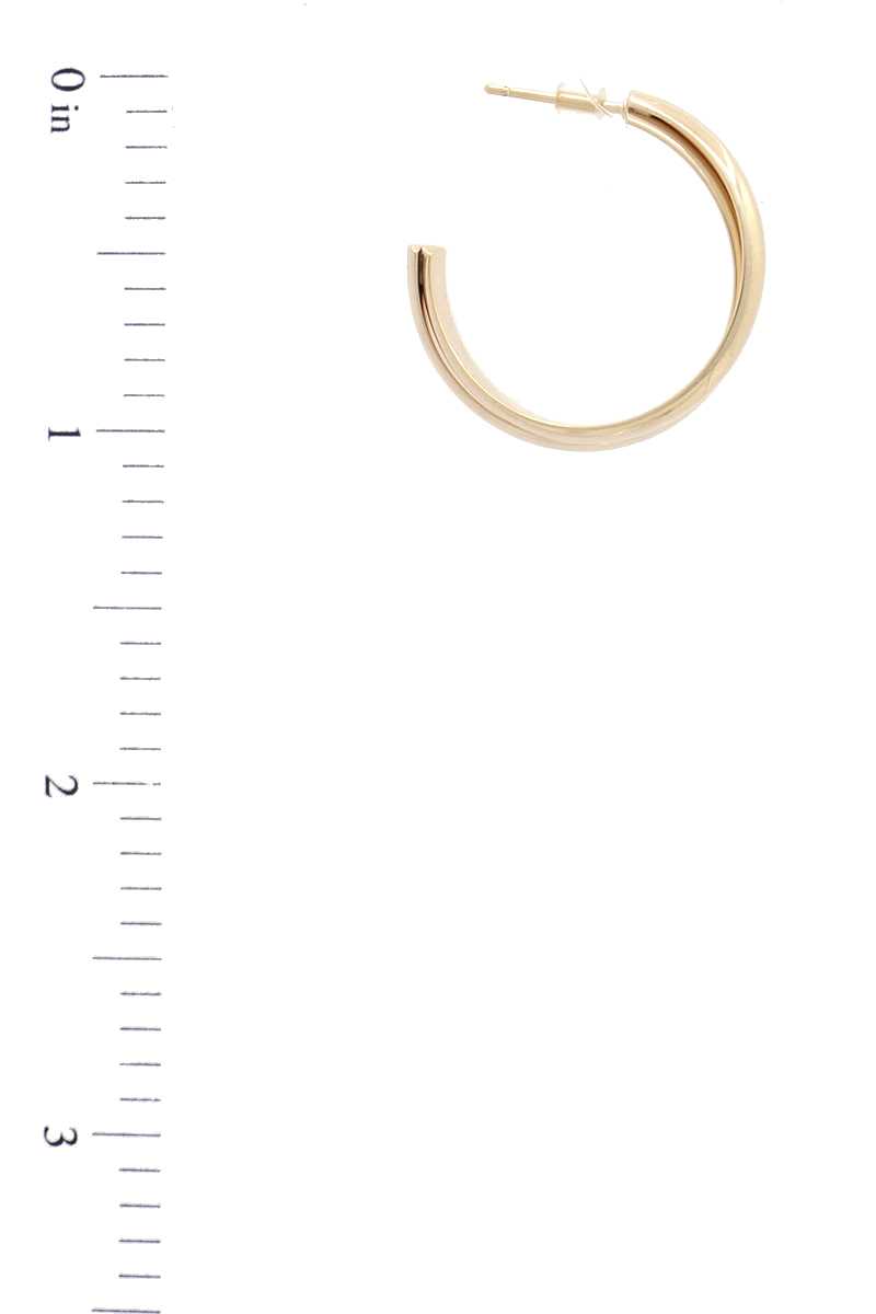 Double Open Hoop Earring