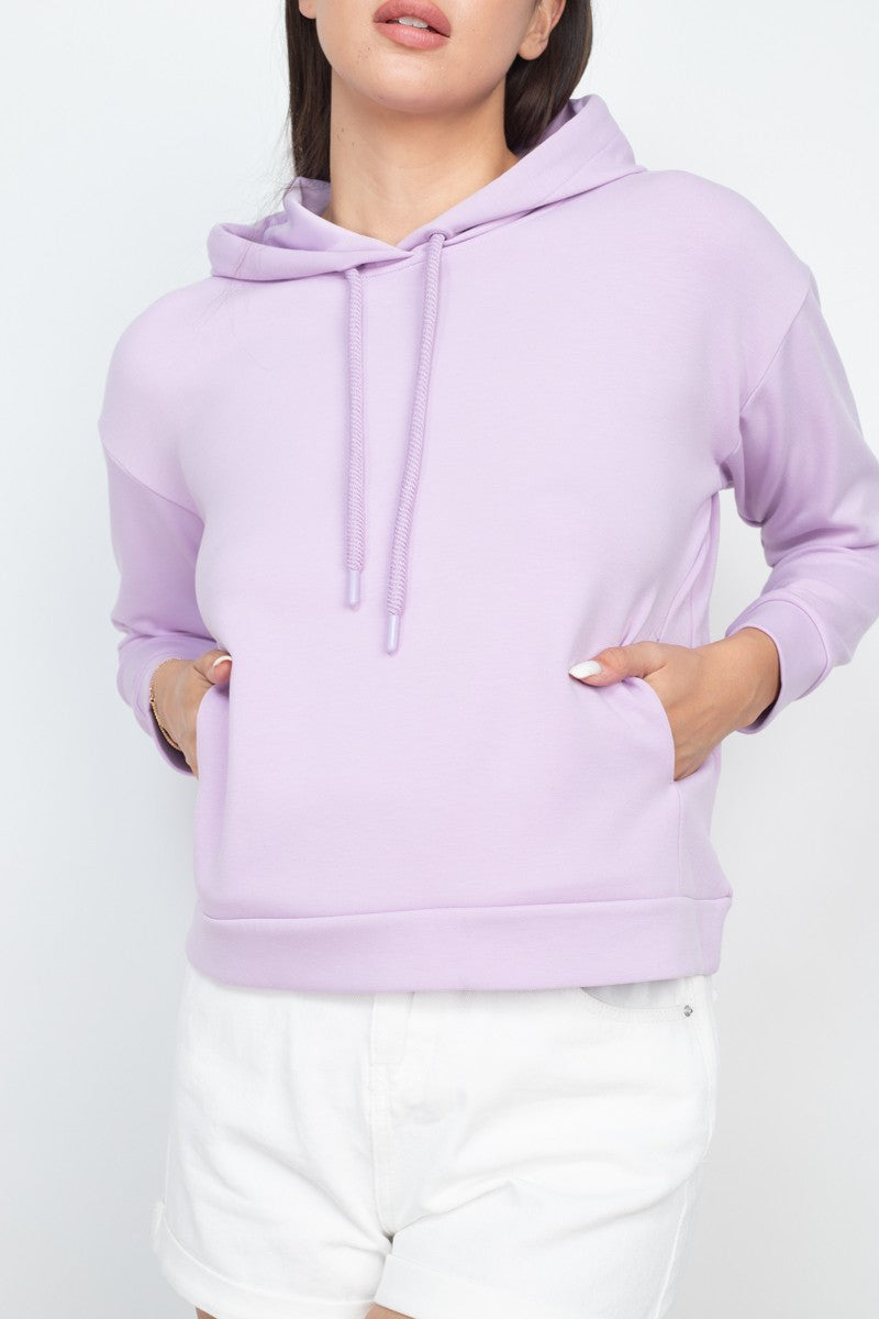 Self-tie Drawstrings Hoodie