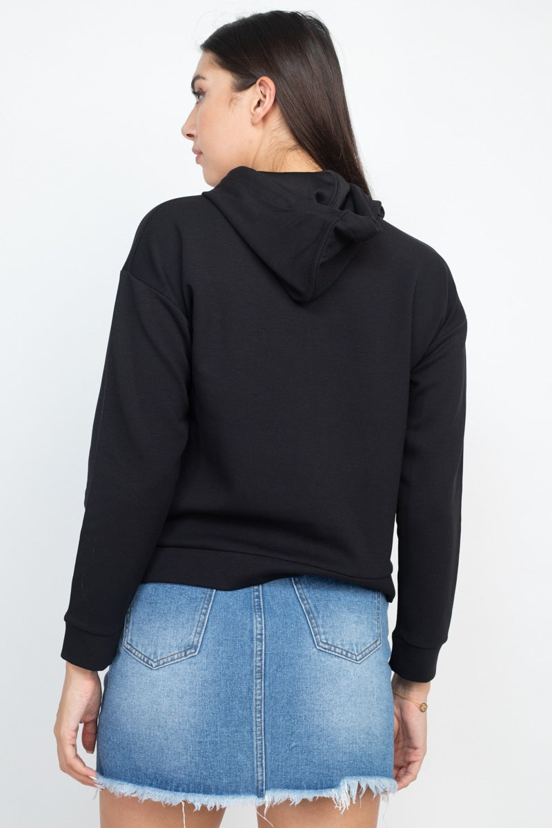 Self-tie Drawstrings Hoodie