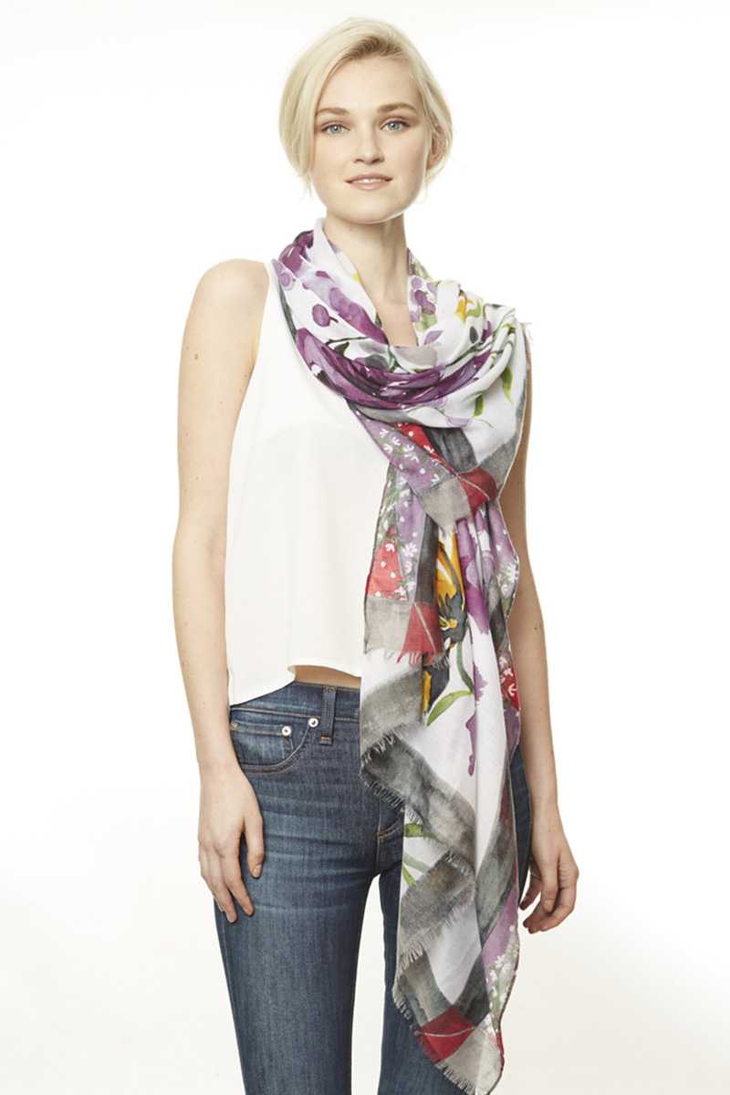 Fashion Pattern Print Skinny Scarf