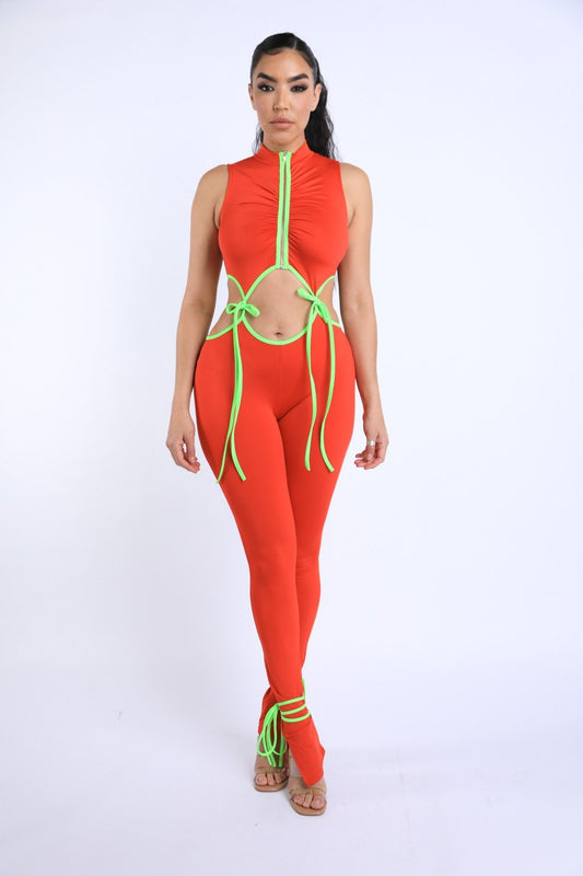 String Tie Jumpsuit