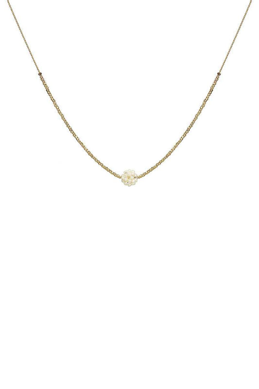 Fashion Multi Bead Ball Chain Necklace
