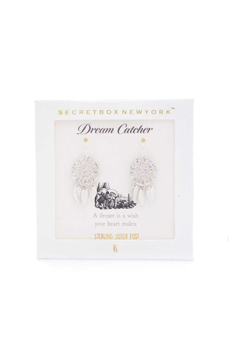 Dream Catcher Gold Dipped Earring