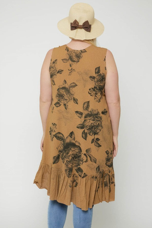 Long Flattering Silhouette Sleeveless Cardigan