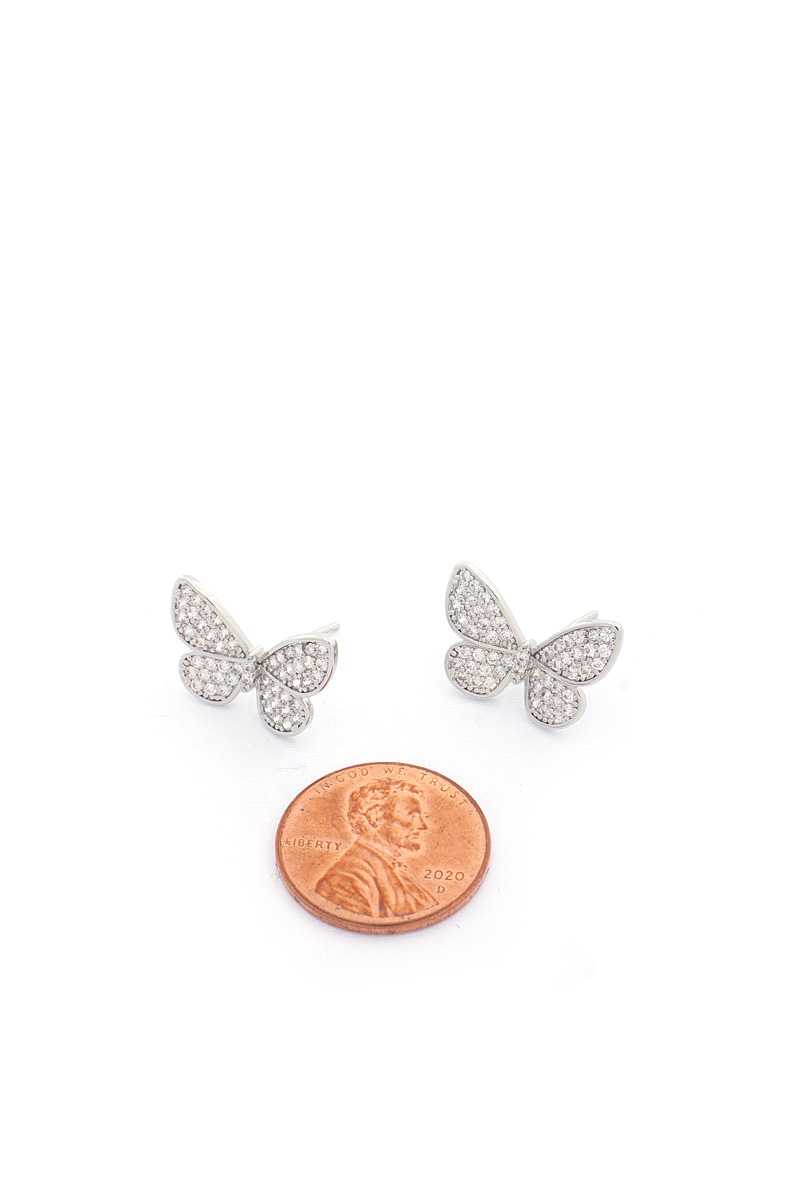 Metal Butterfly Gold Dipped Earring
