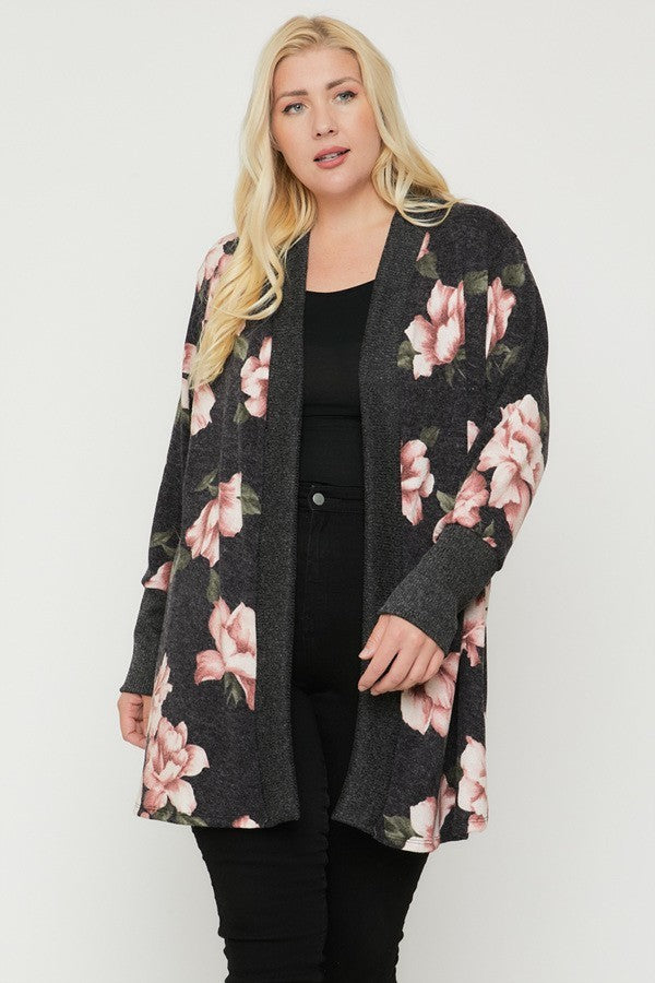 Floral Print Cardigan
