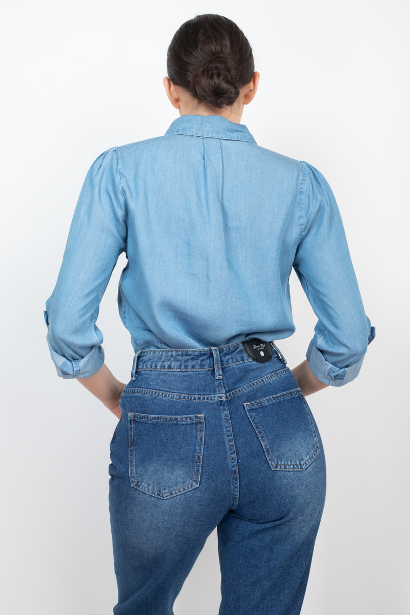 Jewel Accented Long Sleeve Top