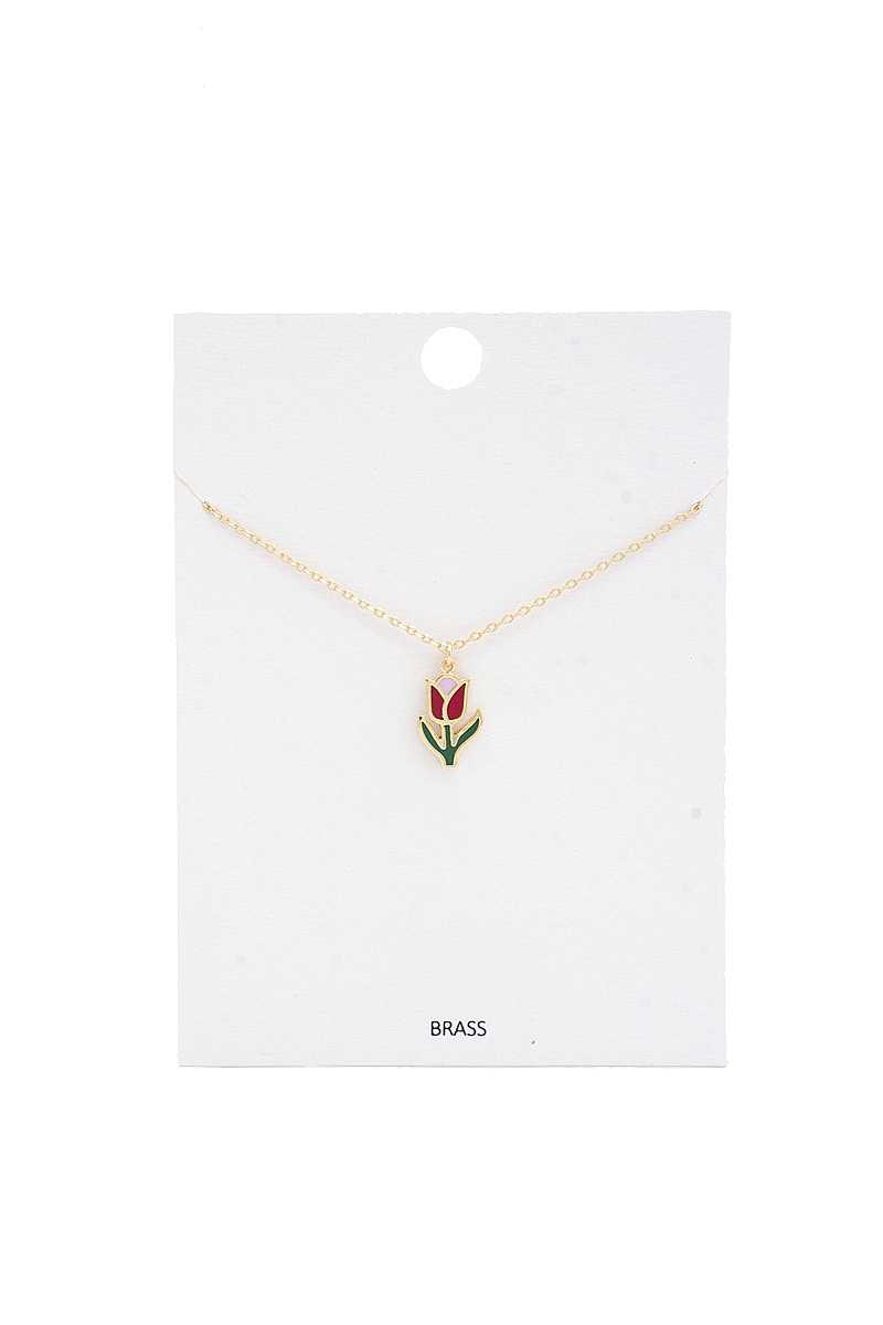 Tulip Charm Necklace