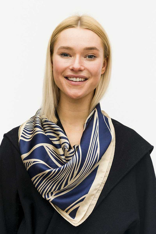 Fashion Leaf Print Neck Scarf