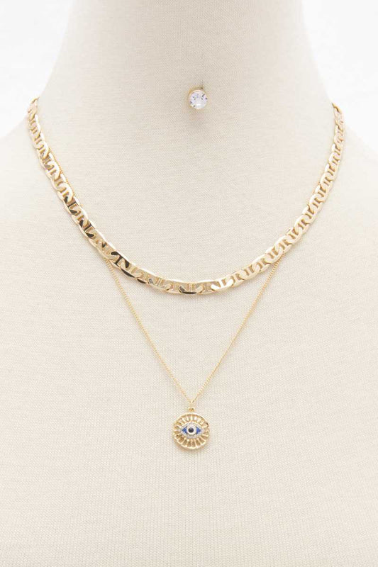 Eye Layered Necklace