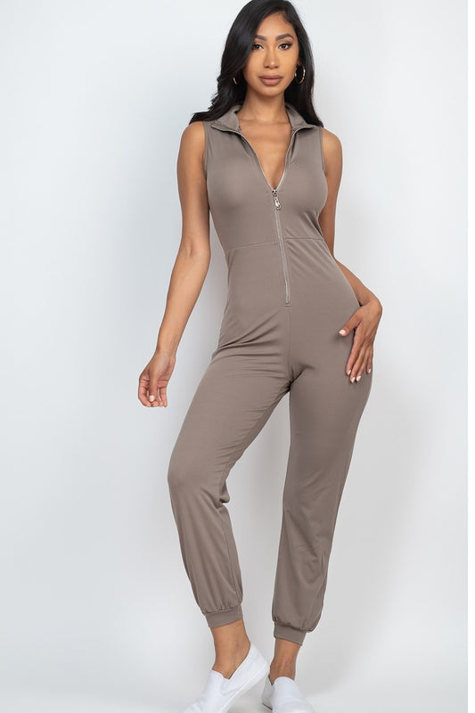 Zip Front Jumpsuit