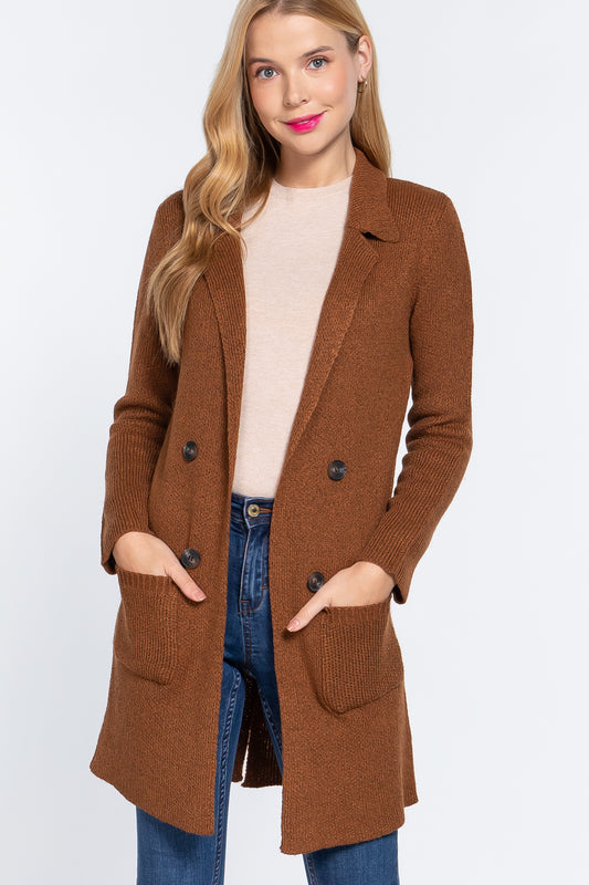 Long Sleeve Sweater Jacket