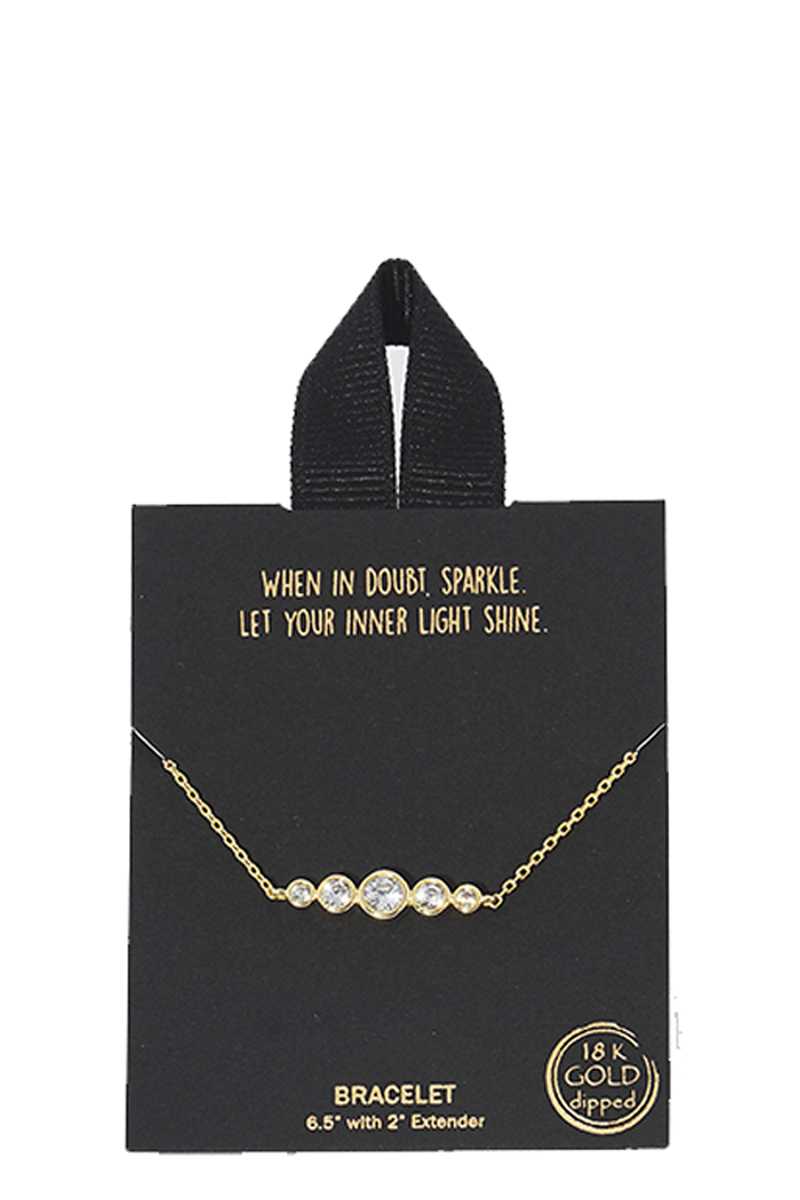 Gold Rhodium Dipped Pendant Necklace