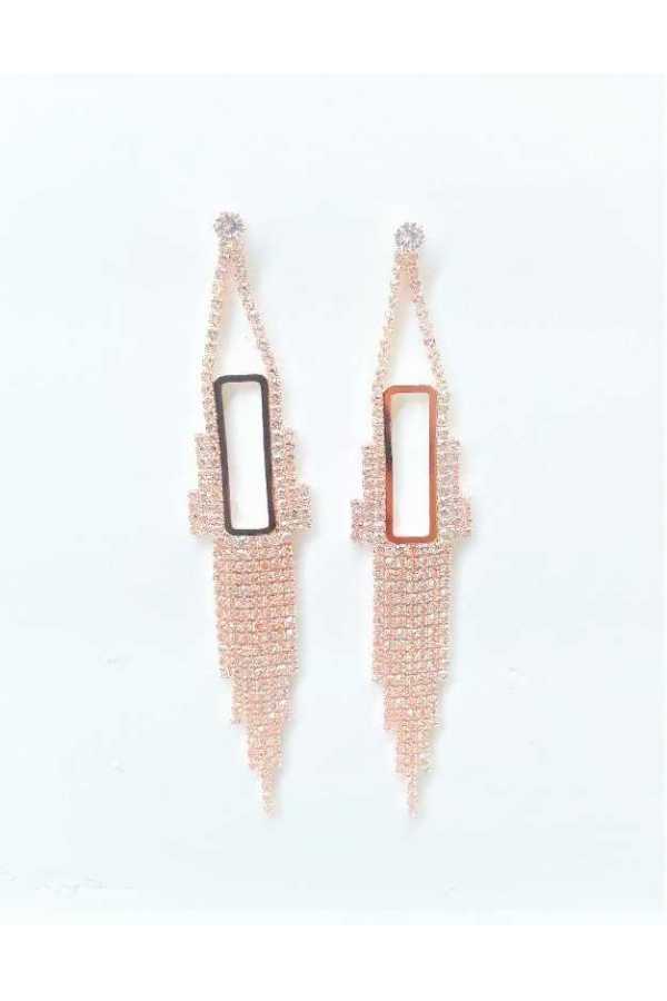 Rhinestone Drop Earring