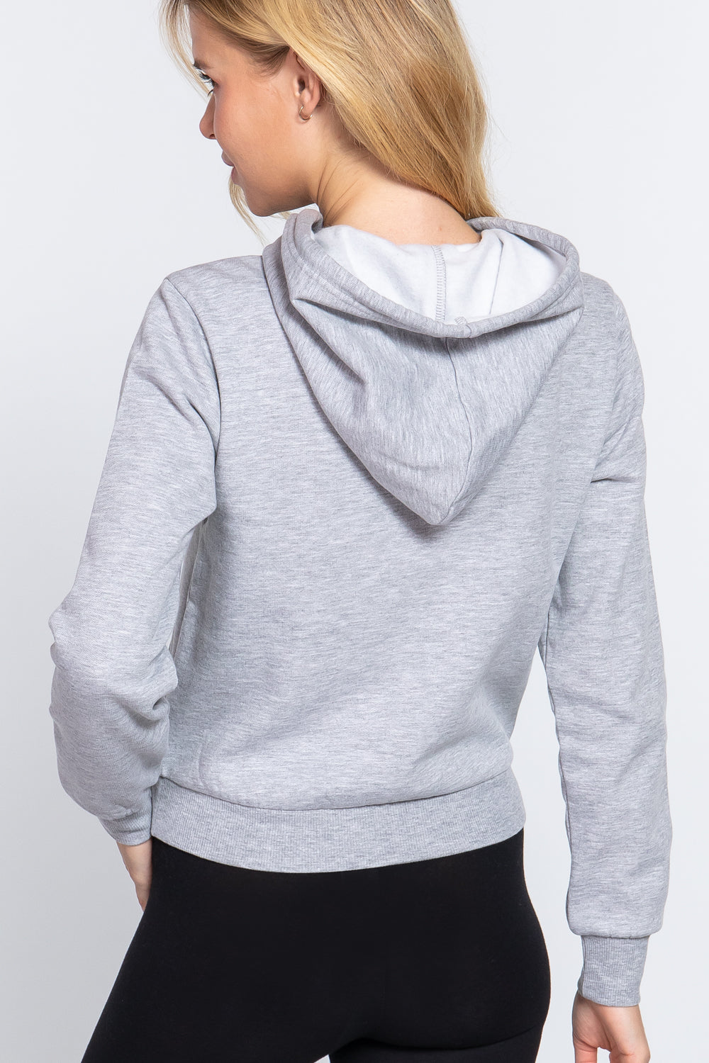 Screen Print French Terry Hoodie Top
