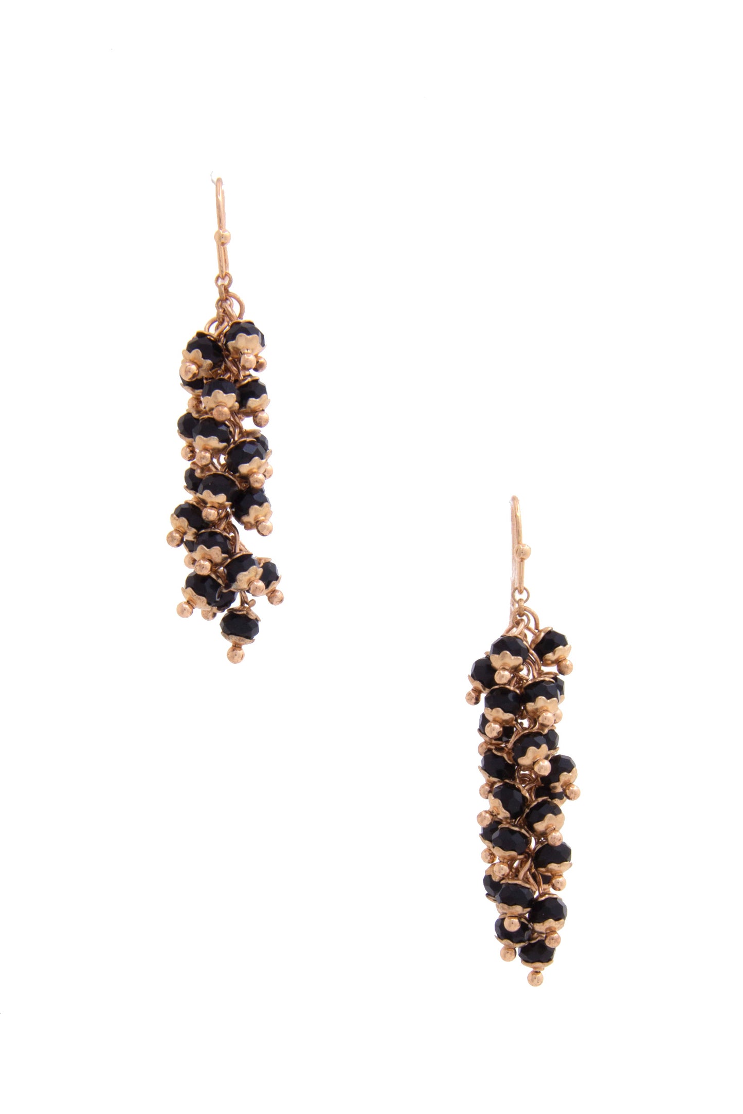 Beaded Metal Dangle Earring