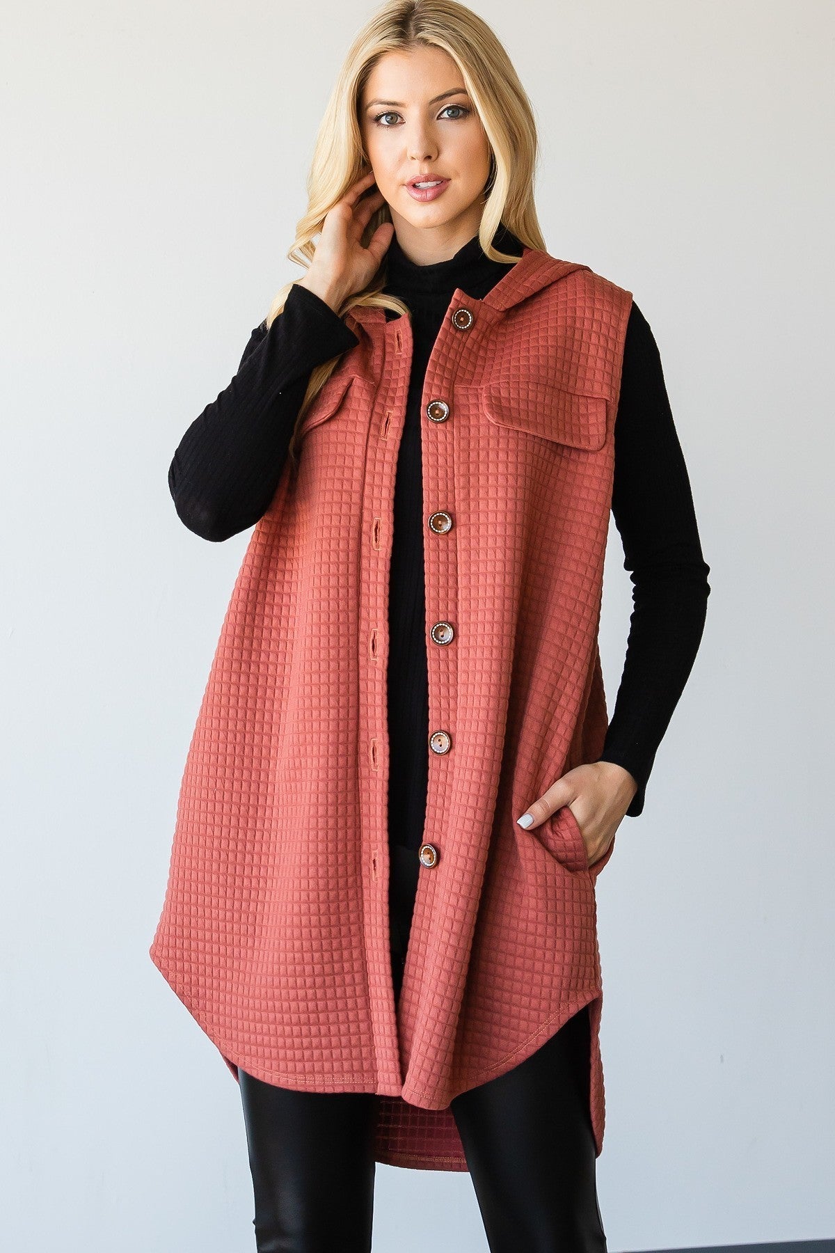 Vest-inspired Jacket With A Collared Neckline