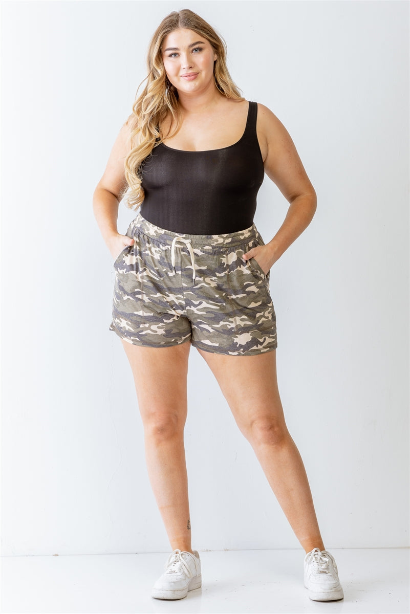 Two Pocket High Waist Shorts